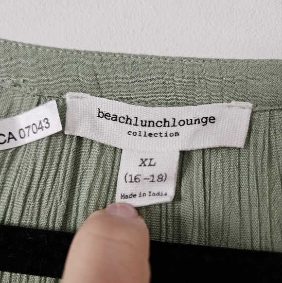 Beachlunchlounge Green Maxi Dress Elegant Design - Picture 3 of 4